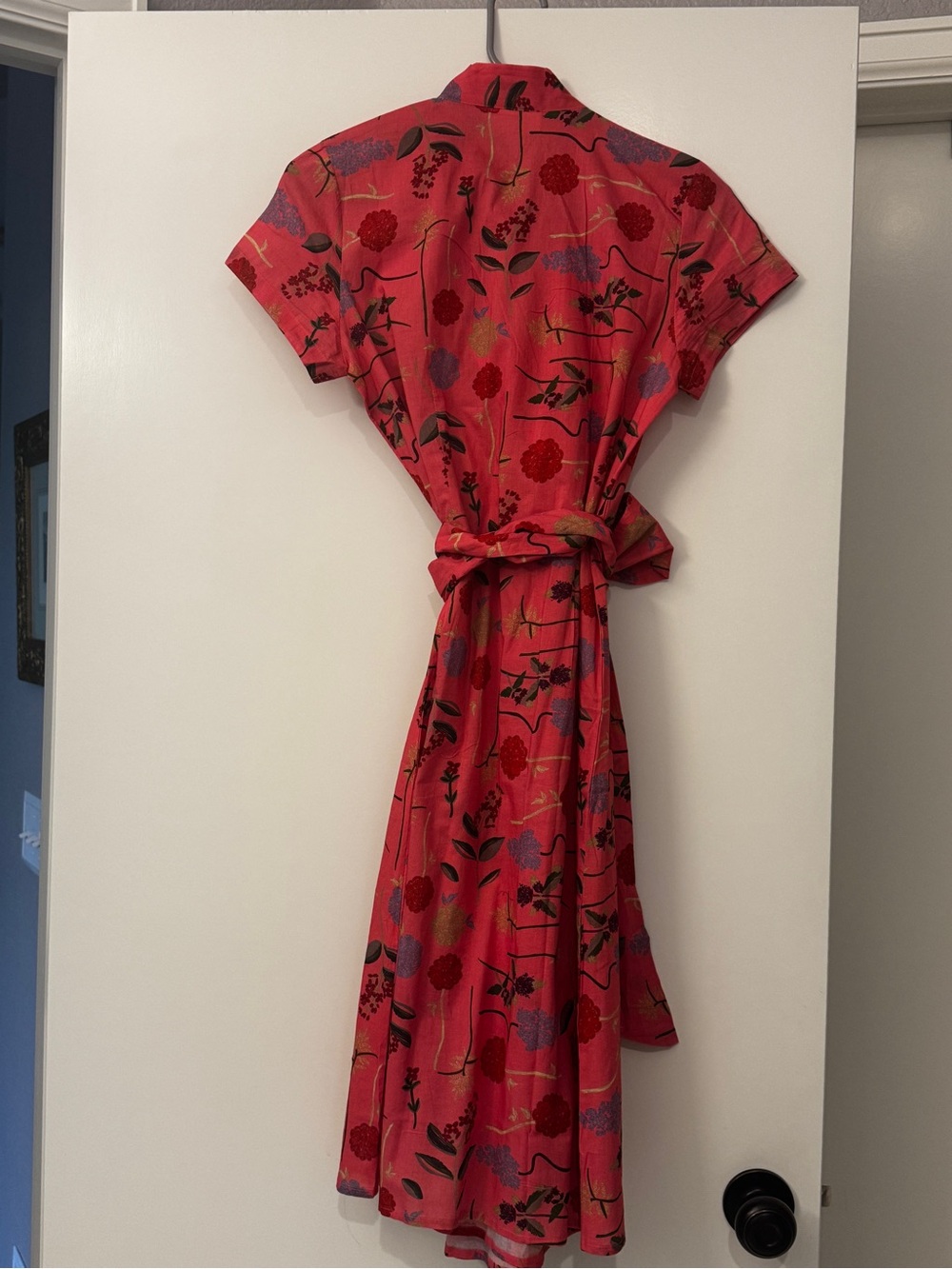 Fragonard (French brand) gorgeous pink floral wrap dress - Picture 4 of 5